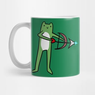 Long-Legged Archer Frog with Bow and Arrow Mug